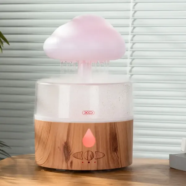 Umidificator de aer XO HF10 Cu ultrasunet/ Lemn natural photo 4
