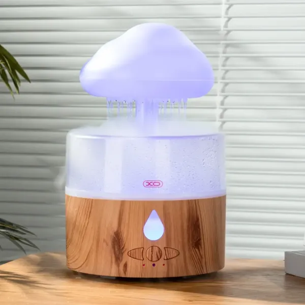 Umidificator de aer XO HF10 Cu ultrasunet/ Lemn natural photo 5