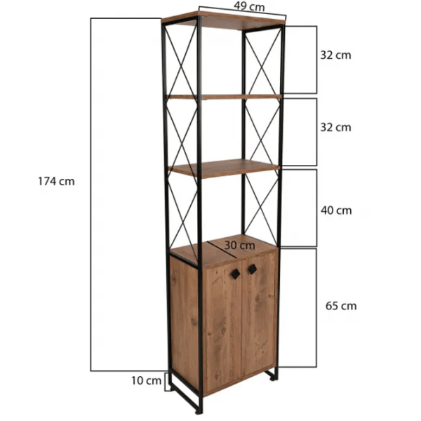 Стеллаж Trendy Tervel 180 x 49 x 30см cm / LPAL / Сосна photo 8