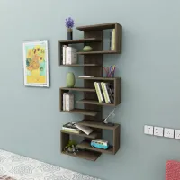 Etajeră Trendy Lotus 161.3 x 75 x 21.3 cm / LPAL / Oak photo 5