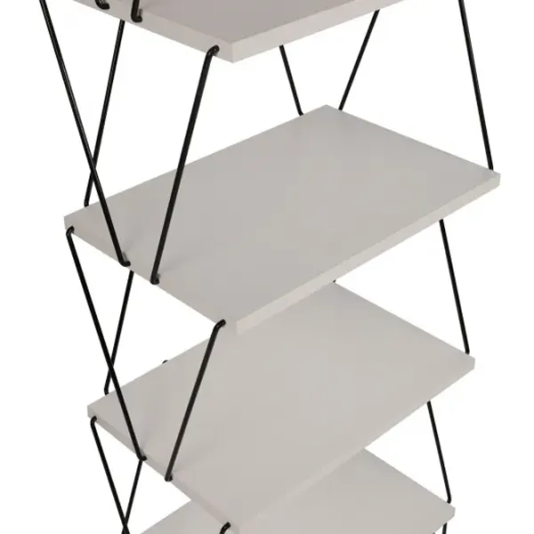 Etajeră Trendy Balaban 165 x 48 x 31 cm / Metal / White photo 2