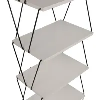 Etajeră Trendy Balaban 165 x 48 x 31 cm / Metal / White photo 2