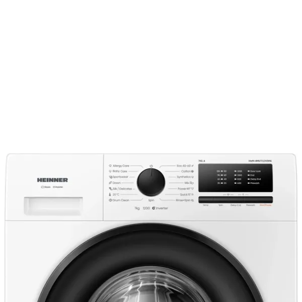 Стиральная машина Heinner HWM-HMN7012IVSMA 7 кг / 1200 об/мин / Белый photo 3