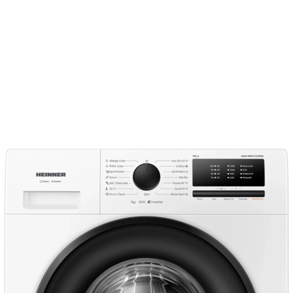 Стиральная машина Heinner HWM-HMN7012IVSMA 7 кг / 1200 об/мин / Белый photo 3