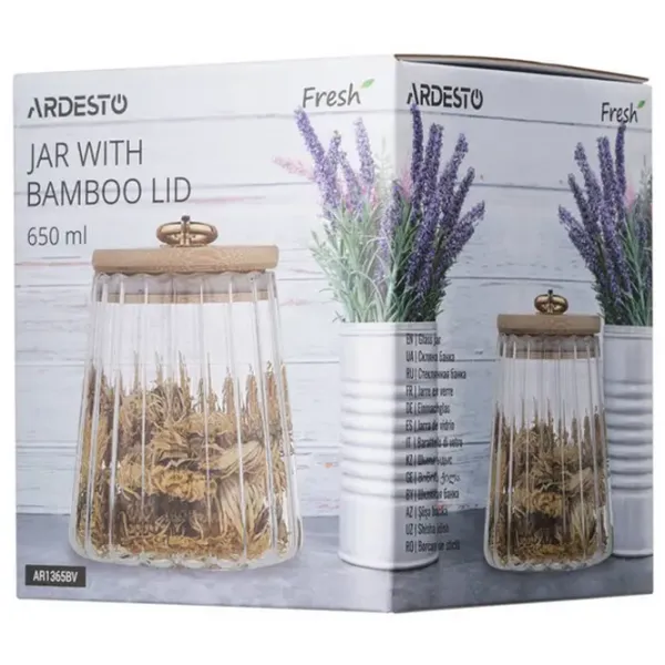 Rezervor de stocare Ardesto AR1365BV 0.65l / Sticlă / Transparent photo 4