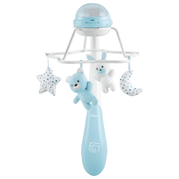 Carusel pentru pătuc Caretero Chicco Rainbow Cot Mobile Blue / Plastic photo 1