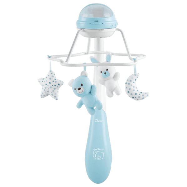 Carusel pentru pătuc Caretero Chicco Rainbow Cot Mobile Blue / Plastic photo 1