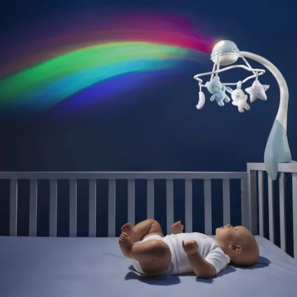 Carusel pentru pătuc Caretero Chicco Rainbow Cot Mobile Blue / Plastic photo 6