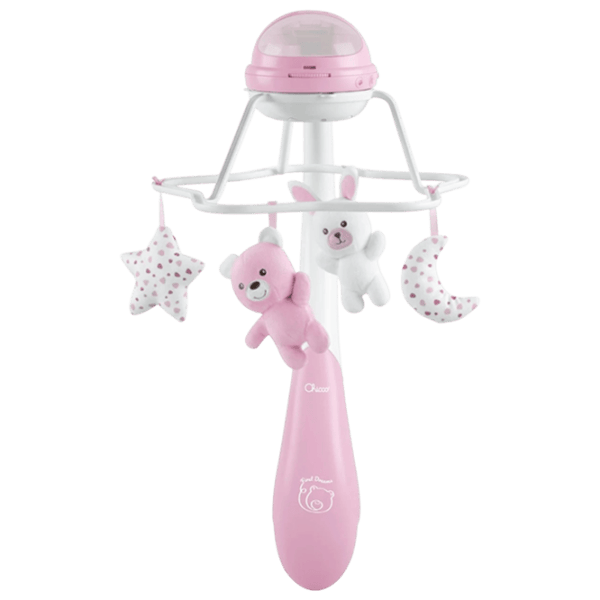 Carusel pentru pătuc Caretero Chicco Rainbow Cot Mobile Pink / Plastic photo 1