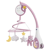 Carusel pentru pătuc Chicco Next2Dreams Pink / Textil