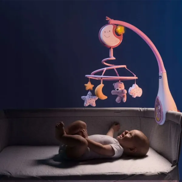 Карусель для кроватки Chicco Next2Dreams Розовый / Textil photo 3