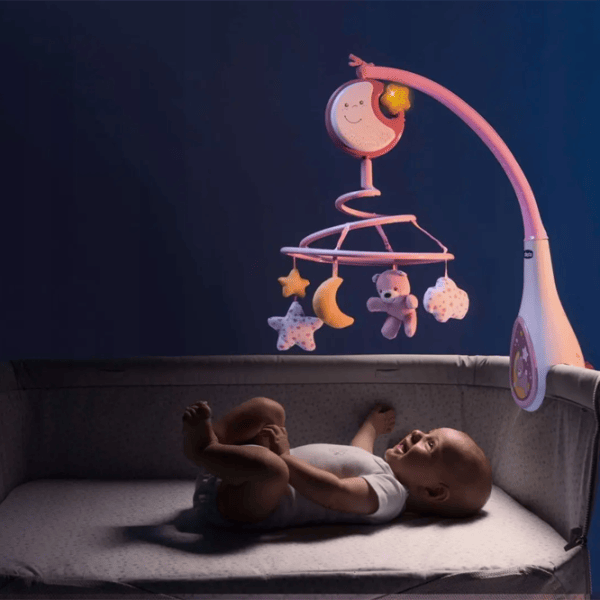 Карусель для кроватки Chicco Next2Dreams Розовый / Textil photo 3