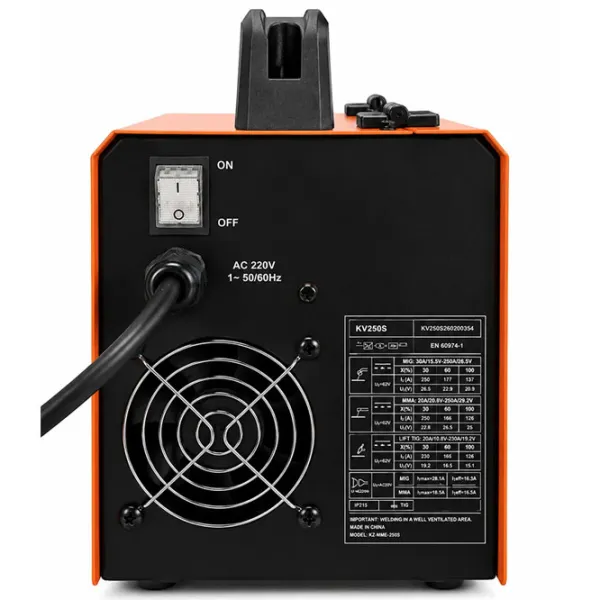 Aparat de sudat Kronava KV250S 220 V semiautomat (MIG/MAG) / Orange photo 5