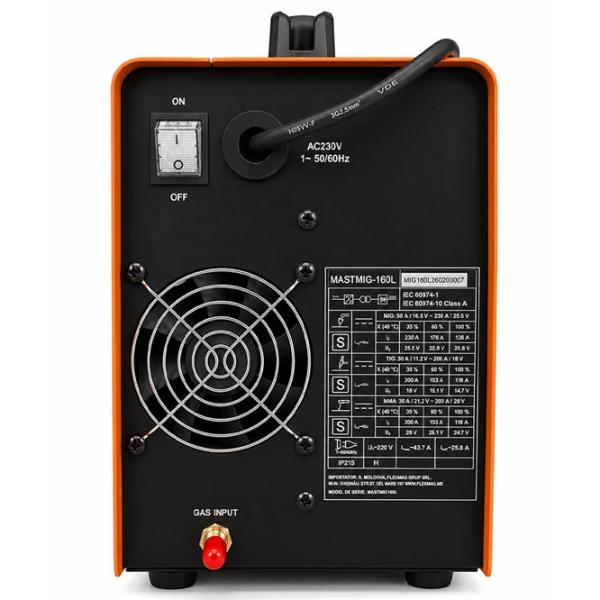 Aparat de sudat Kronava Mastmig-160L 220 V MIG+MAG+FLUX+MMA / Orange photo 5