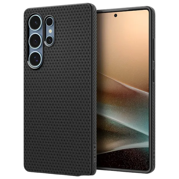 Husă pentru smartphone Samsung Galaxy S25 Ultra Spigen / Back / TPU / Ornament Matte black photo 2