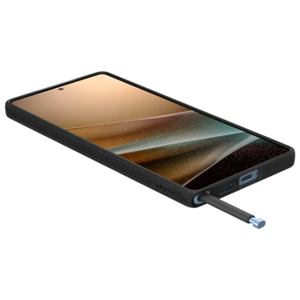 Husă pentru smartphone Samsung Galaxy S25 Ultra Spigen / Back / TPU / Ornament Matte black photo 7