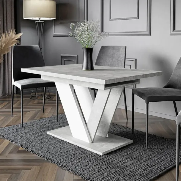Masă de bucătărie extensibilă Prospero Dubaj PAL melaminat/ Whitestone photo 3