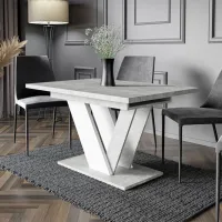 Masă de bucătărie extensibilă Prospero Dubaj PAL melaminat/ Whitestone photo 3