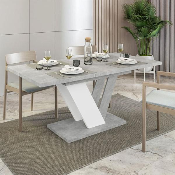 Masă de bucătărie extensibilă Prospero Dubaj PAL melaminat/ Whitestone photo 5