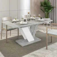 Masă de bucătărie extensibilă Prospero Dubaj PAL melaminat/ Whitestone photo 5