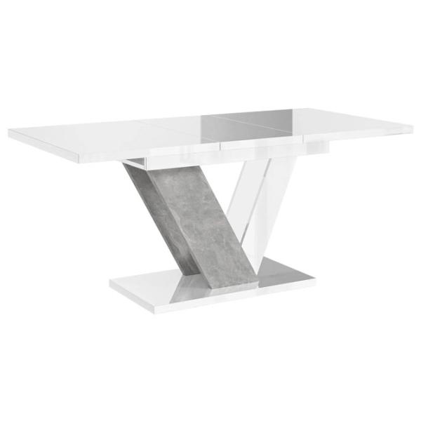 Masă de bucătărie extensibilă Prospero Dubaj PAL melaminat/ White Gloss photo 2