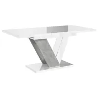 Masă de bucătărie extensibilă Prospero Dubaj PAL melaminat/ White Gloss photo 2