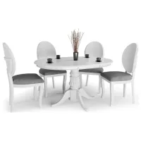 Masă de bucătărie extensibilă Halmar William PAL melaminat/ White photo 5