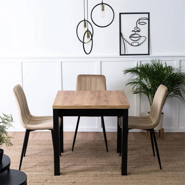 Masă de bucătărie extensibilă Mebel Elite Max PAL/ Craft oak photo 5
