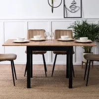 Masă de bucătărie extensibilă Mebel Elite Max PAL/ Craft oak photo 6