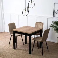 Masă de bucătărie extensibilă Mebel Elite Max PAL/ Craft oak photo 8