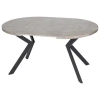 Masă de bucătărie extensibilă Mebel Elite Lugo MDF/ Concrete