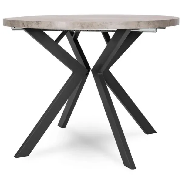 Masă de bucătărie extensibilă Mebel Elite Lugo MDF/ Concrete photo 4