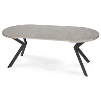 Masă de bucătărie extensibilă Mebel Elite Lugo MDF/ Concrete photo 6