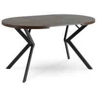 Masă de bucătărie extensibilă Mebel Elite Lugo MDF/ Walnut photo 2