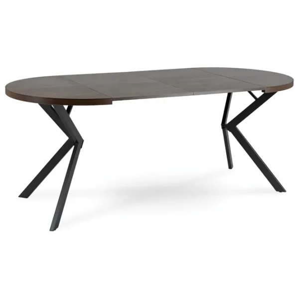 Masă de bucătărie extensibilă Mebel Elite Lugo MDF/ Walnut photo 4