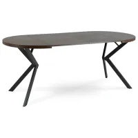 Masă de bucătărie extensibilă Mebel Elite Lugo MDF/ Walnut photo 4