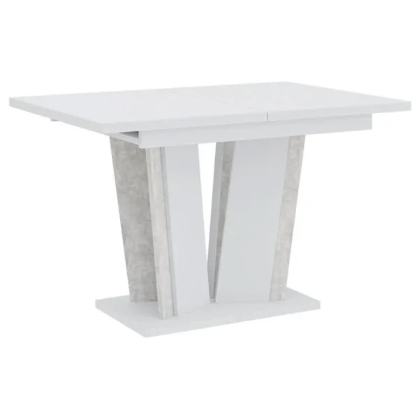 Masă de bucătărie extensibilă Prospero Doha 2 PAL/ White photo 1