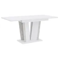 Masă de bucătărie extensibilă Prospero Doha 2 PAL/ White photo 2