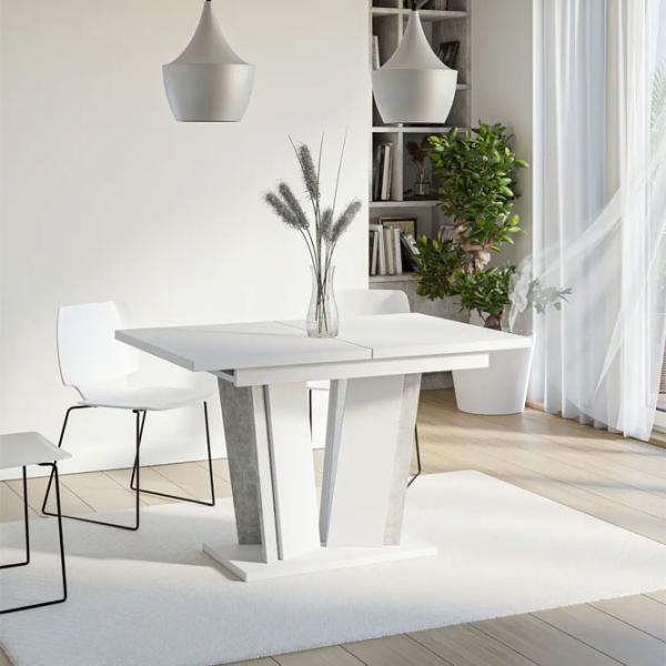 Masă de bucătărie extensibilă Prospero Doha 2 PAL/ White photo 5