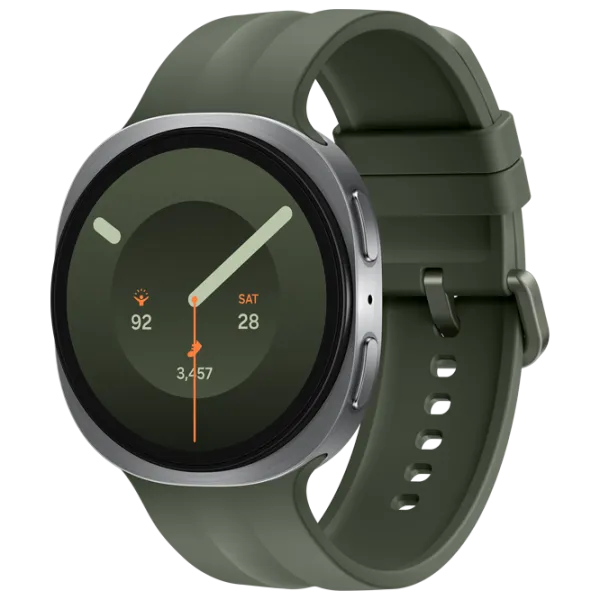 Ceas inteligent Samsung Galaxy Watch 9  1.47" / 44 mm / Silver - Dark Green / SM-L350NZSASEK photo 1