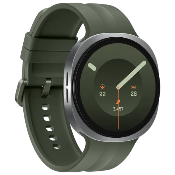 Ceas inteligent Samsung Galaxy Watch 9  1.47" / 44 mm / Silver - Dark Green / SM-L350NZSASEK photo 3