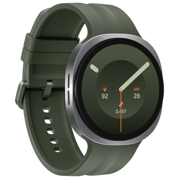 Ceas inteligent Samsung Galaxy Watch 9  1.47" / 44 mm / Silver - Dark Green / SM-L350NZSASEK photo 3