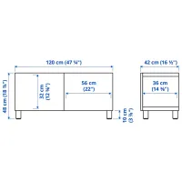 Comodă TV Ikea Besta/Krukmakare 48 x 120 x 42 / PAL photo 6