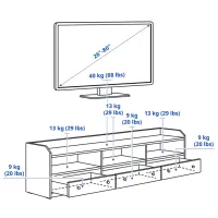 Comodă TV Ikea Hauga 54 x 206 x 46 / PAL photo 5