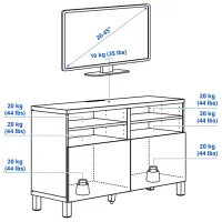 Comodă TV Ikea Besta/Krukmakare 74 x 120 x 42 / PAL photo 6