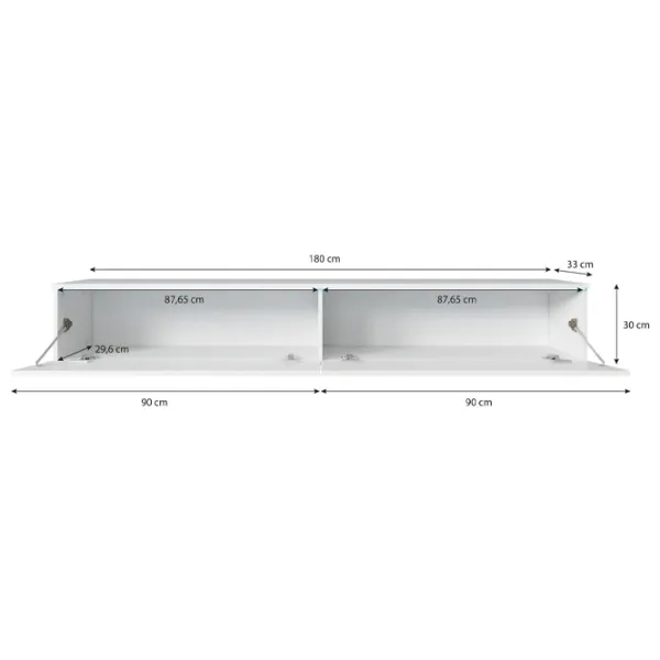 Comodă TV Bratex Lowboard D 180 30 x 180 x 33 / LPAL photo 4