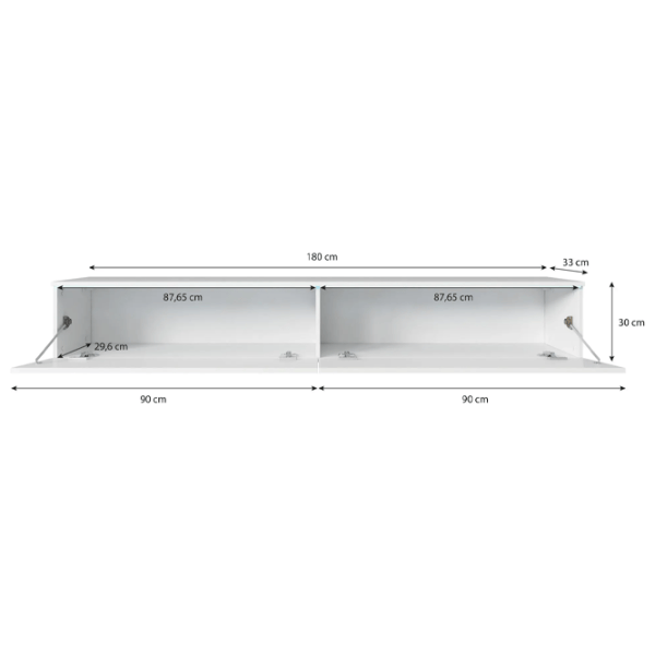 Comodă TV Bratex Lowboard D 180 30 x 180 x 33 / LPAL photo 4