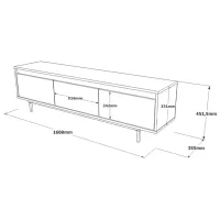 Comodă TV Mirage Design Luvio LV1-RL 45.1 x 160 x 35.5 / LPAL photo 4