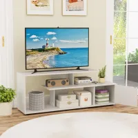 Comodă TV Costway HV10658WH 58.5 x 152 x 38 / LPAL photo 2