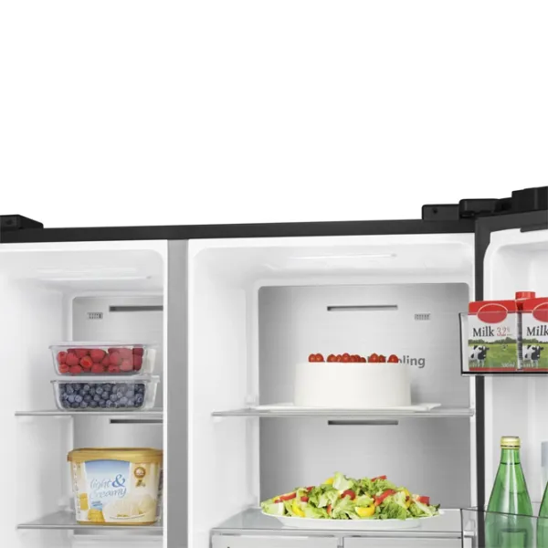 Frigider Hisense RS818N4TFE Side by Side 632 l / 179 cm / Black photo 10